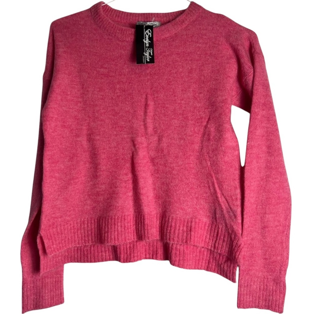 NEW Evelyn Taylor Pink Sweatshirt Size S